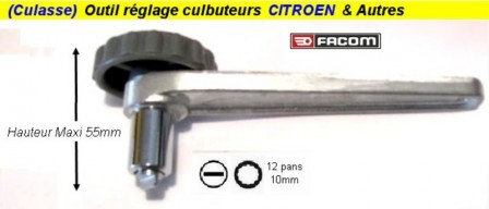 Outillage de réglage des soupapes